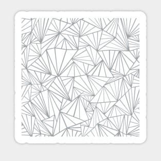 Abstract Fan Repeat Grey Sticker